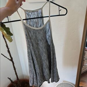 Zara Black and White Striped Dress
